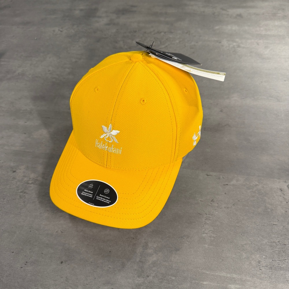 Under Armour Halekulani Hawaii Golf Hat Unisex Yellow Sony Open‎ Performance Cap
